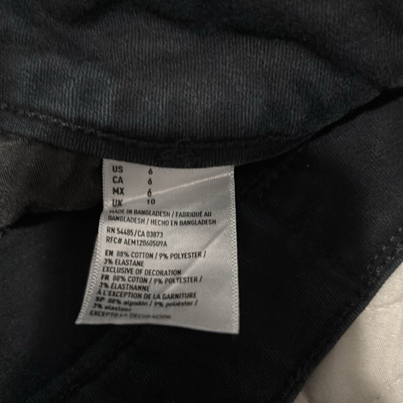 American eagle midi black jean shorts - Picture 6 of 6